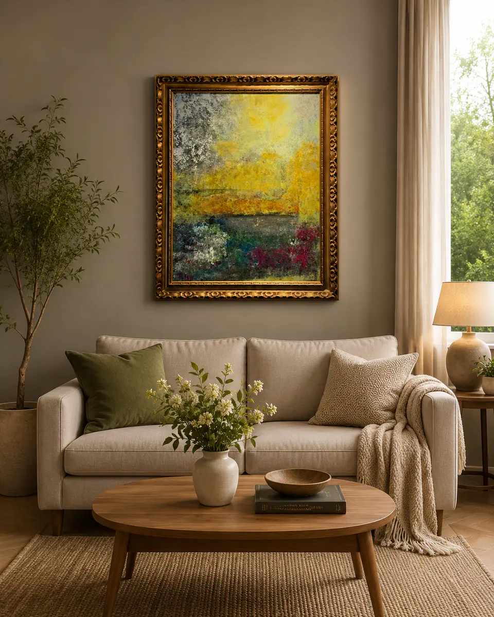 Artwork – Acrylic – Abstract – 65×90 cm by Tilly Maj-Britt Bodilius Lindgren