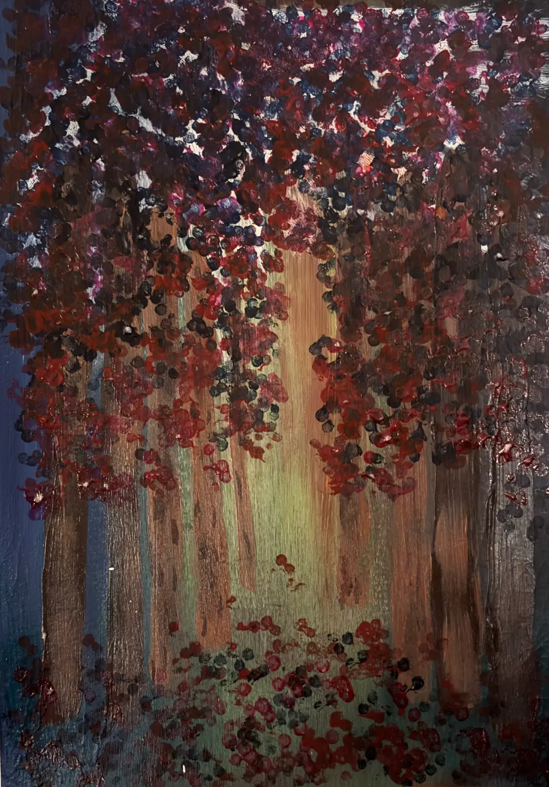 Vandringen hem - Acryl door Ann-Christin (Acmpainting) Martinsson