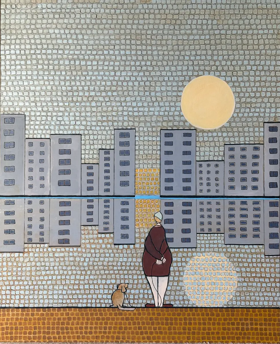 Reflektioner – Acrylic – Modern – 50×60 cm by Vivianne Otsa