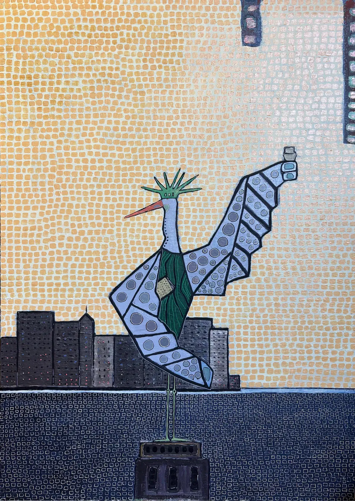 Statue of Wings - Akryl af Vivianne Otsa