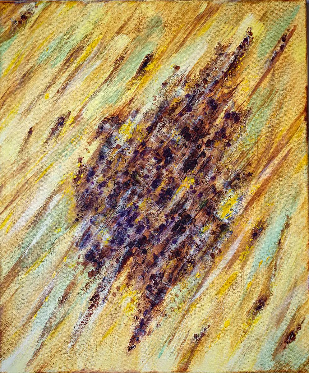 Soul of the Pine – Acrylic – Abstract – 50×60 cm by Irina Nikolaeva
