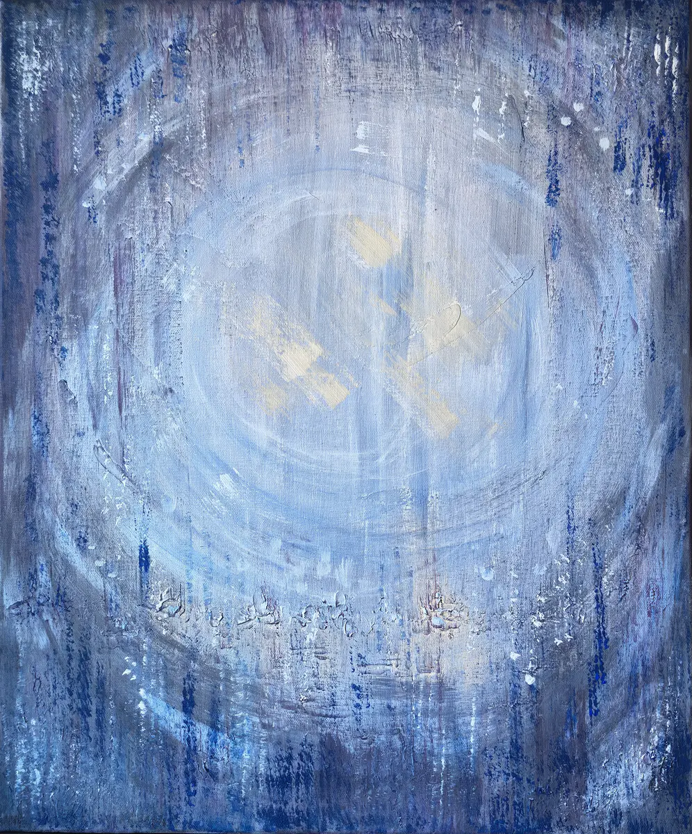 Meteor Shower – Acrylic – Abstract – 50×60 cm by Irina Nikolaeva
