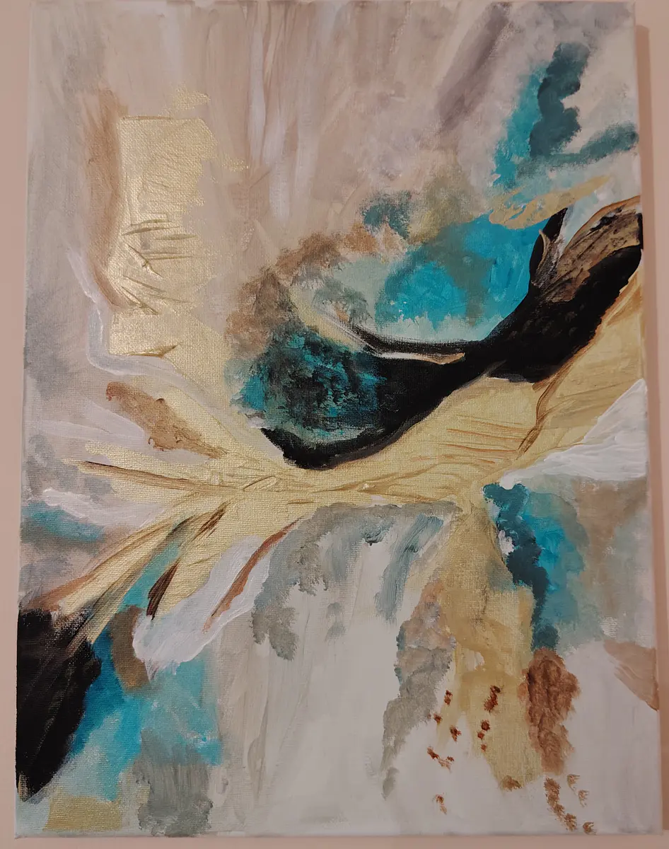 Unspoken – Acrylic – Abstract – 30×40 cm by Donna