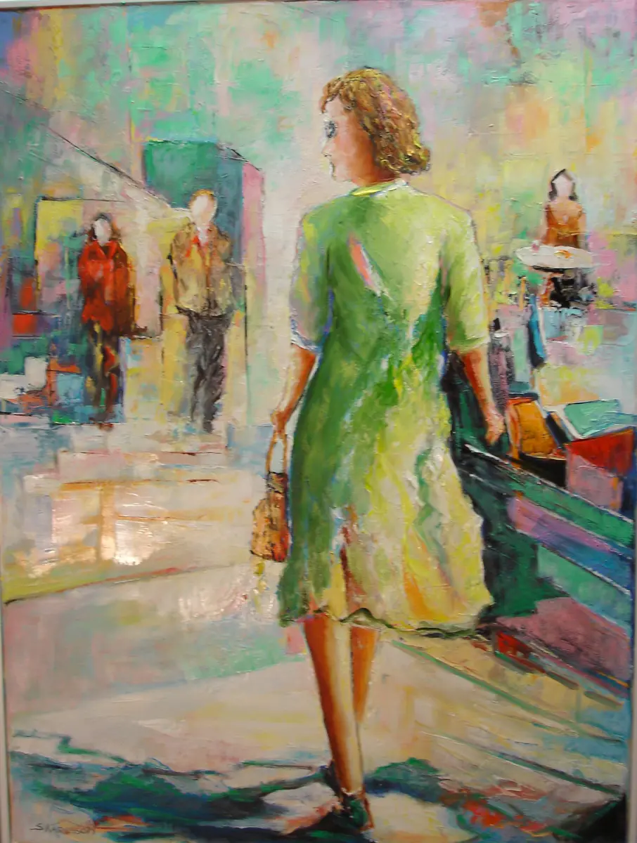 På väg – Oil – Figurative – 83×103 cm by Stig Karlsson