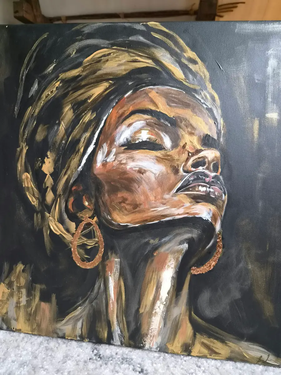 Kap Verde 2 – Acrylic – Abstract – 50×50 cm by Lisa Lithman