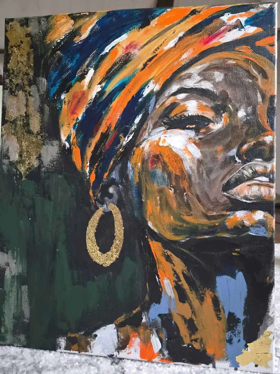 Kap Verde – Acrylic – Abstract – 40×50 cm by Lisa Lithman