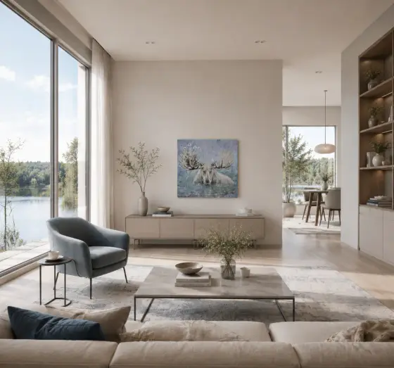 Vild juli | Vit älg och maskrosor thumbnail 5