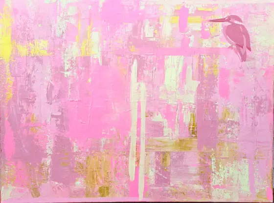 Et sted at lande – Acrylic by Mlys Art