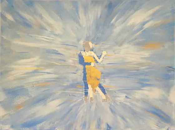 When we dance – Acrylic by Mlys Art