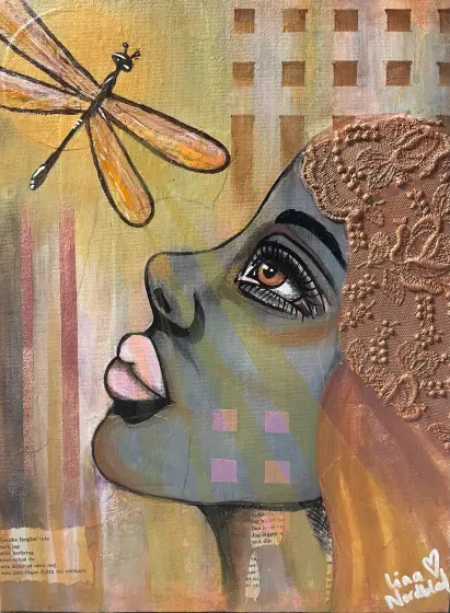 Längtan – Acrylic by Lina A Nordblad