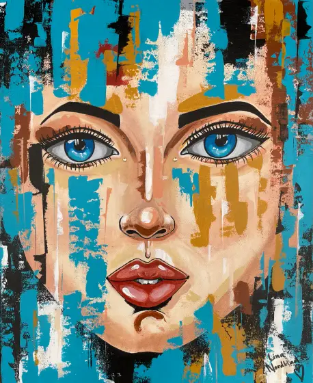 Fragment of en själ – Acrylic by Lina A Nordblad