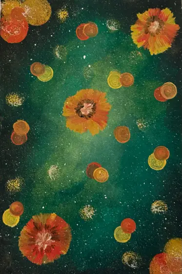 De gröna djupet - Acryl door Ann-Christin (Acmpainting) Martinsson