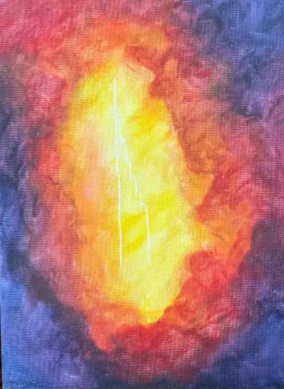 Den himmelska trappan - Acryl door Ann-Christin (Acmpainting) Martinsson