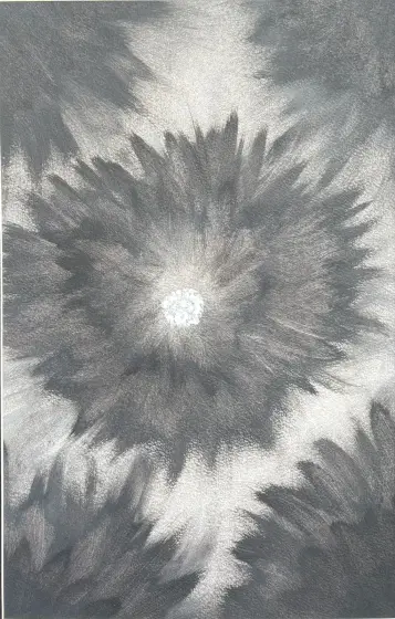 Den svarta blomman - Acryl door Ann-Christin (Acmpainting) Martinsson