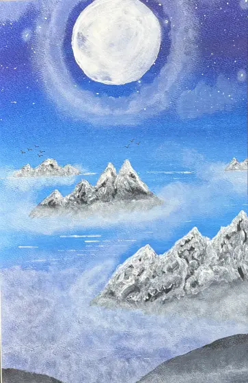 Dimmans hav – Acrylic by Ann-Christin (Acmpainting) Martinsson