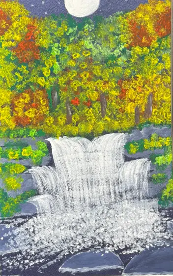 En höstdag - Acryl door Ann-Christin (Acmpainting) Martinsson