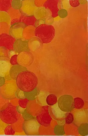 Gul harmoni - Acryl door Ann-Christin (Acmpainting) Martinsson