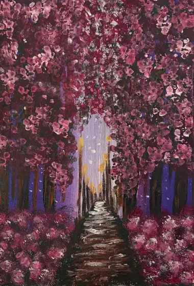 Mammas allé - Acryl door Ann-Christin (Acmpainting) Martinsson