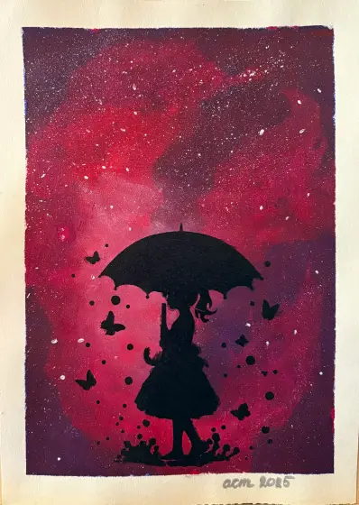 Mod i rött - Acryl door Ann-Christin (Acmpainting) Martinsson