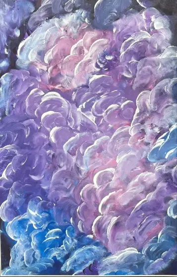 Molnen - Acryl door Ann-Christin (Acmpainting) Martinsson