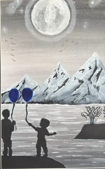 Pojkarna - Acryl door Ann-Christin (Acmpainting) Martinsson