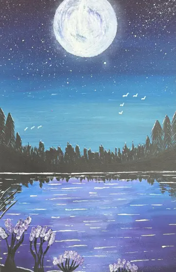Svarta skogen - Acryl door Ann-Christin (Acmpainting) Martinsson