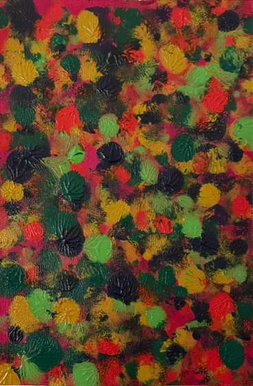 Virrvarr - Acryl door Ann-Christin (Acmpainting) Martinsson