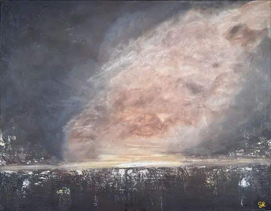 Cosmic Genesis - Akryl af Safa Khalaf