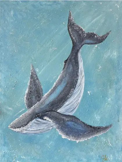 Havets själ – Acrylic by Safa Khalaf