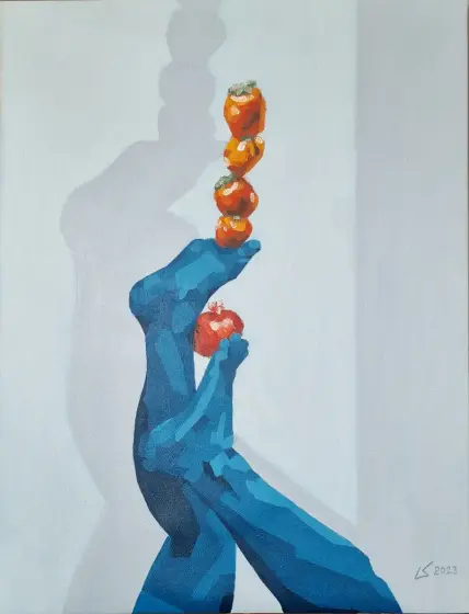 Persimån – Acrylic by Lovisa Kexel Sandberg