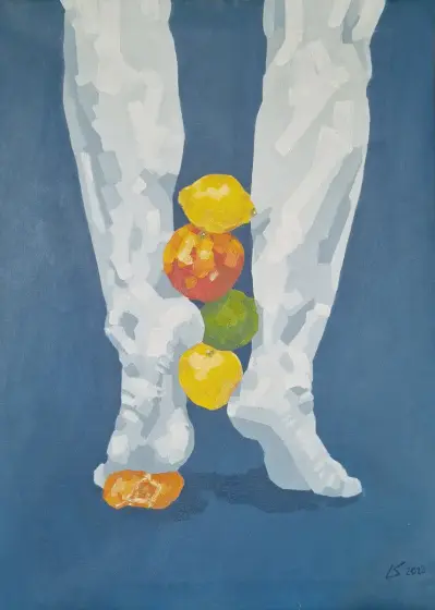 Sallad – Acrylic by Lovisa Kexel Sandberg