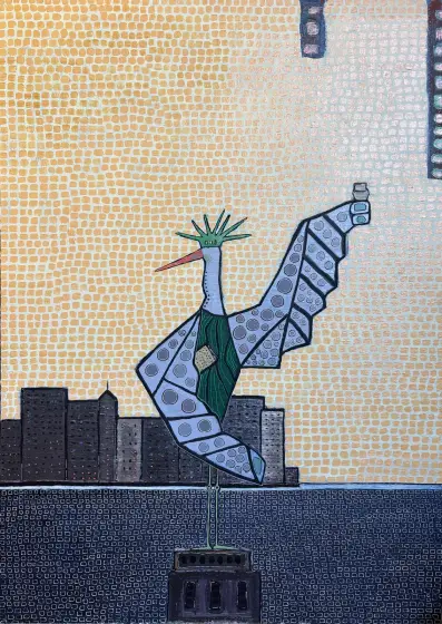 Statue of Wings - Akryl af Vivianne Otsa