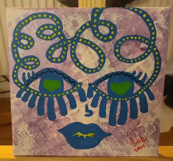 Silent heart – Acrylic by INA