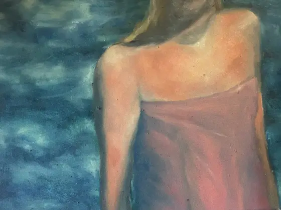 Agnes i solljus – Oil by Erdbeeren