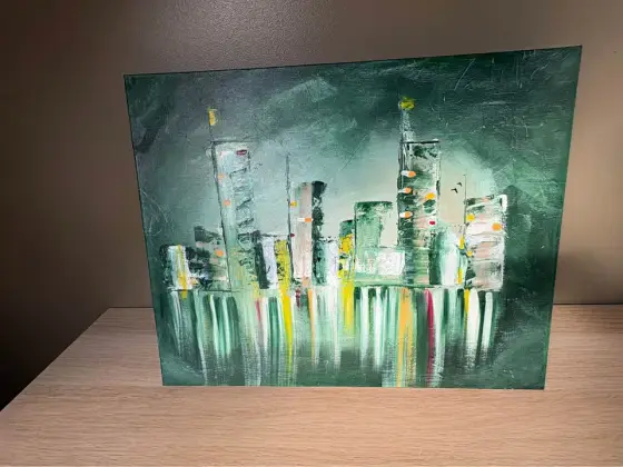 Silent Metropolis – Acrylic by Jeroen van gyseghem