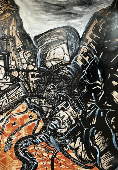 Astronauten – Mixed Media by Jan Gerscher