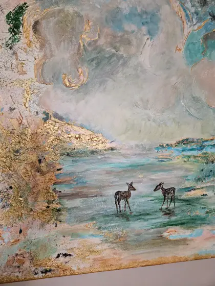 Encounter at Dawn – Acrylic by Lisa Lithman